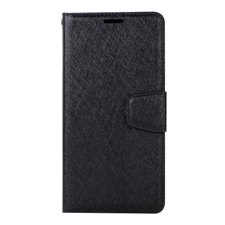 For iPhone XS Max Silk Texture Horizontal Flip Leather Case with Holder & Card slots & Wallet & Photo Frame