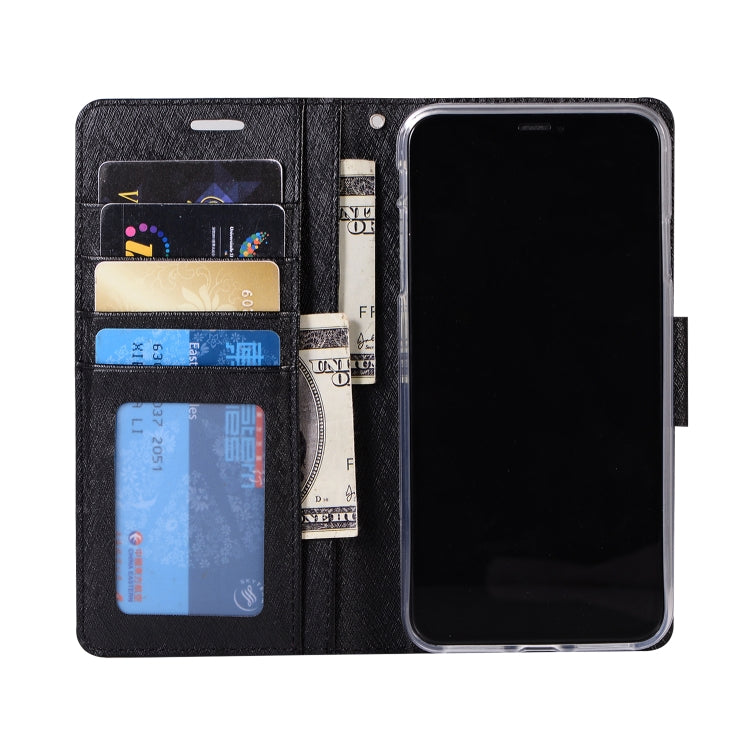 For iPhone XS Max Silk Texture Horizontal Flip Leather Case with Holder & Card slots & Wallet & Photo Frame