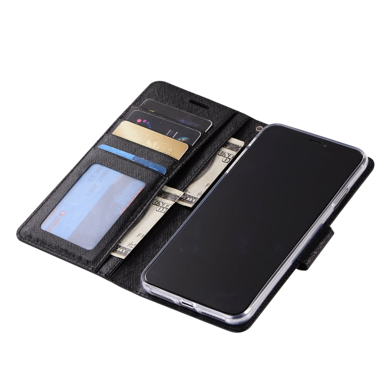 For iPhone XS Max Silk Texture Horizontal Flip Leather Case with Holder & Card slots & Wallet & Photo Frame