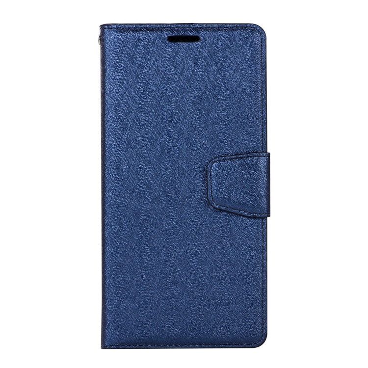 For iPhone XS Max Silk Texture Horizontal Flip Leather Case with Holder & Card slots & Wallet & Photo Frame