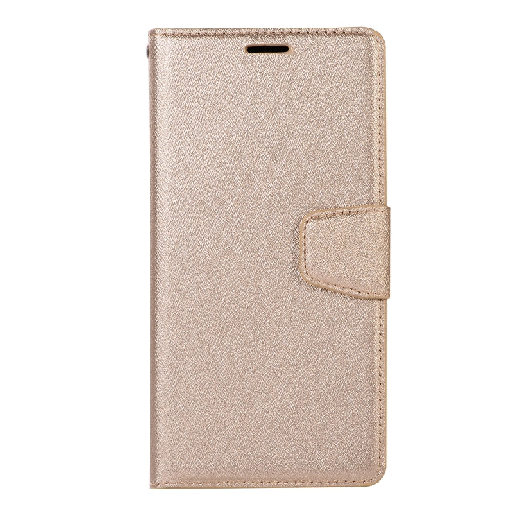 For iPhone XS Max Silk Texture Horizontal Flip Leather Case with Holder & Card slots & Wallet & Photo Frame