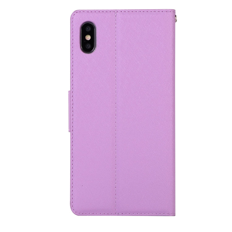 For iPhone XS Max Silk Texture Horizontal Flip Leather Case with Holder & Card slots & Wallet & Photo Frame