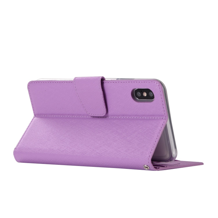 For iPhone XS Max Silk Texture Horizontal Flip Leather Case with Holder & Card slots & Wallet & Photo Frame