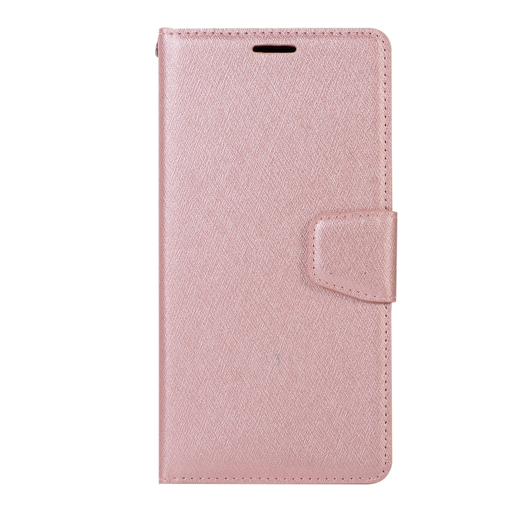 For iPhone XS Max Silk Texture Horizontal Flip Leather Case with Holder & Card slots & Wallet & Photo Frame