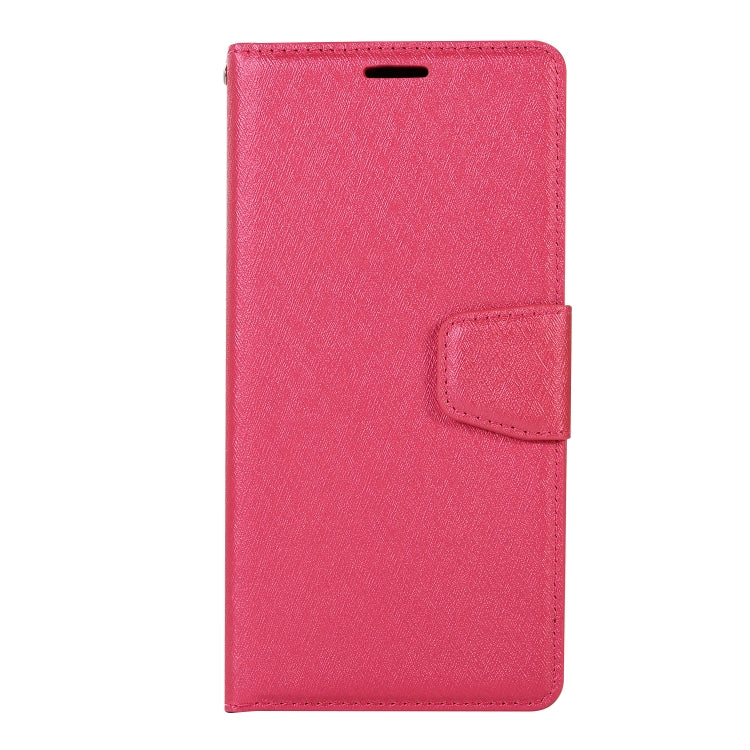 For iPhone XS Max Silk Texture Horizontal Flip Leather Case with Holder & Card slots & Wallet & Photo Frame