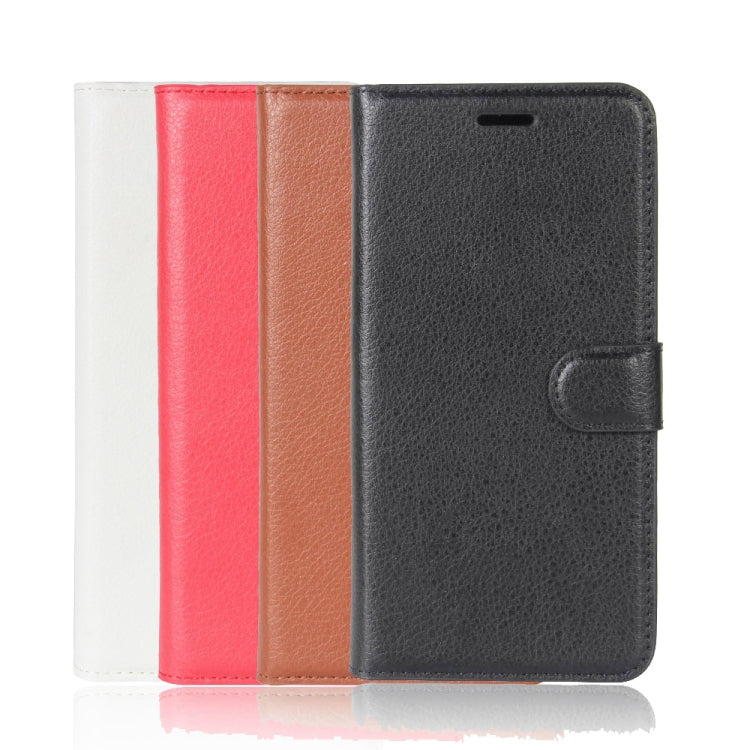 For iPhone XS Max Litchi Texture Horizontal Flip Leather Case with Wallet & Holder & Card Slots