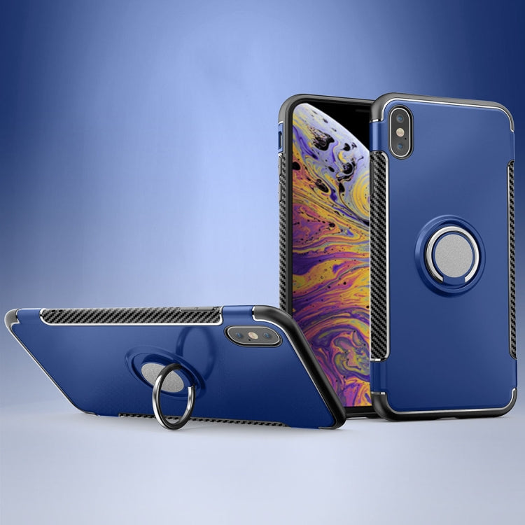 For iPhone XS Max Magnetic 360 Degrees Rotation Ring Armor Protective Case