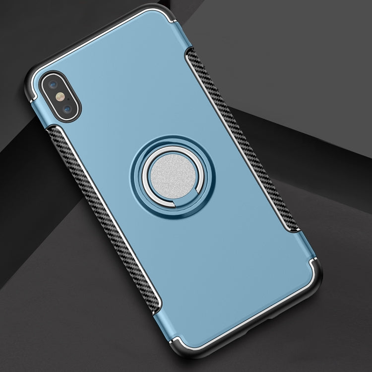 For iPhone XS Max Magnetic 360 Degrees Rotation Ring Armor Protective Case