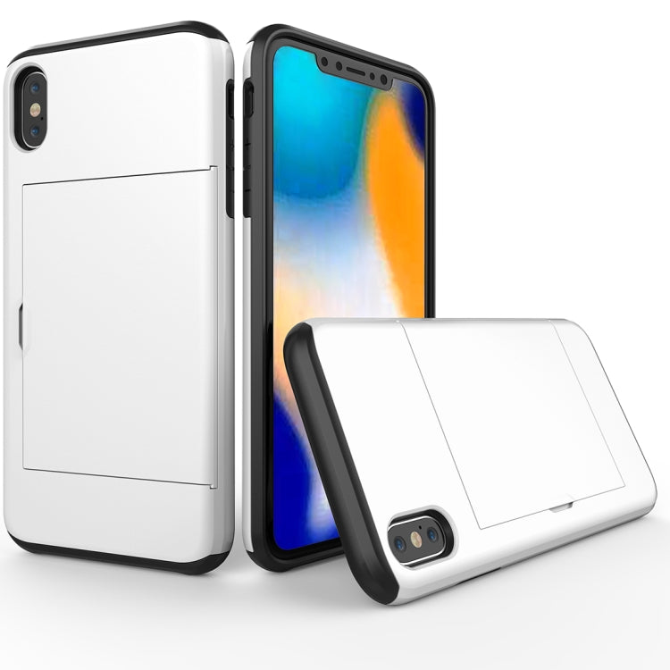 For iPhone XS Max Shockproof Rugged Armor Protective Case with Card Slot