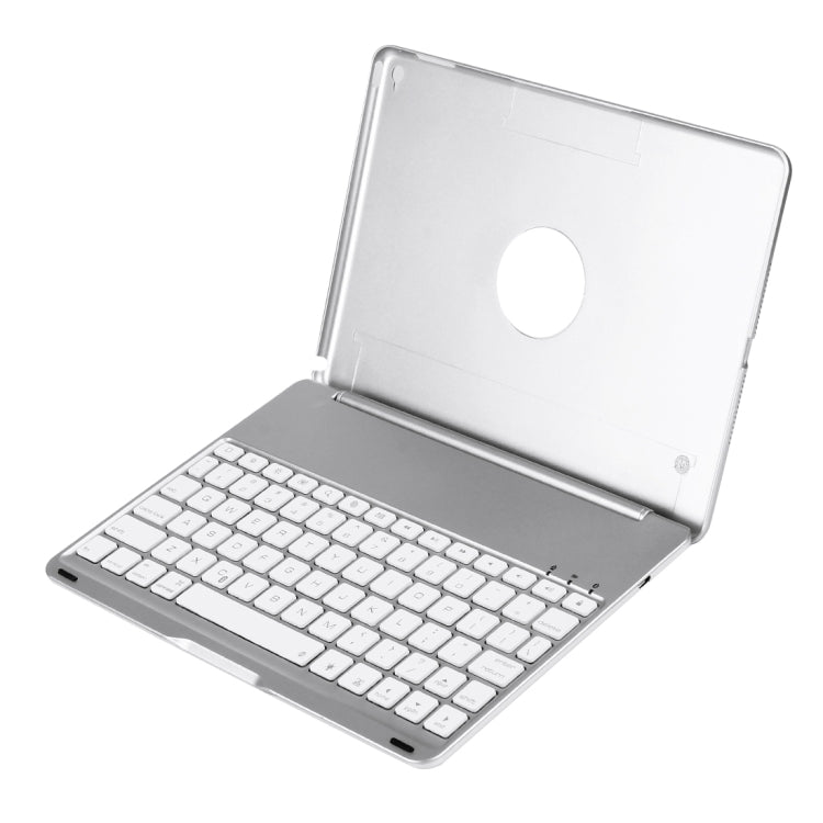 2 in 1 For iPad Air 2 Foldable Adjustable (0 - 135 Degrees) Aluminium Alloy Tablet Tablet Case Holder + Slim Bluetooth V3.0 Keyboard with 7 Colors LED Backlights & Intelligent Inductive Switch Function, Operation Distance: within 10m(Silver)