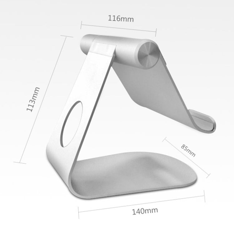 Portable Universal Adjustable Foldable Aluminium Alloy Desktop Tablet Holder Stand, For iPad, iPhone, Galaxy, Huawei, Xiaomi, LG, HTC and Other Smart Phones & Tablets