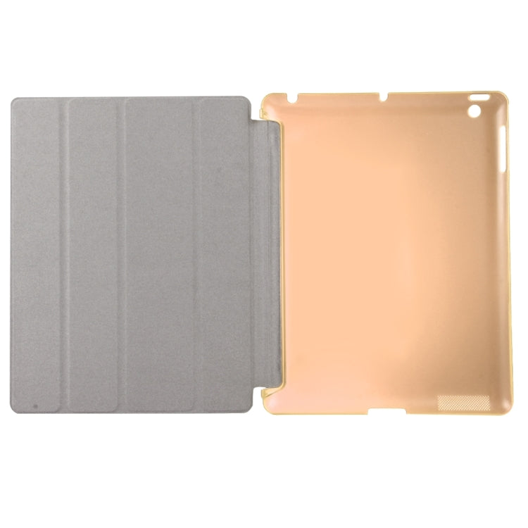 For iPad 4 / 3 / 2 Solid Color Horizontal Flip Leather Case with Holder & Sleep / Wake-up Function