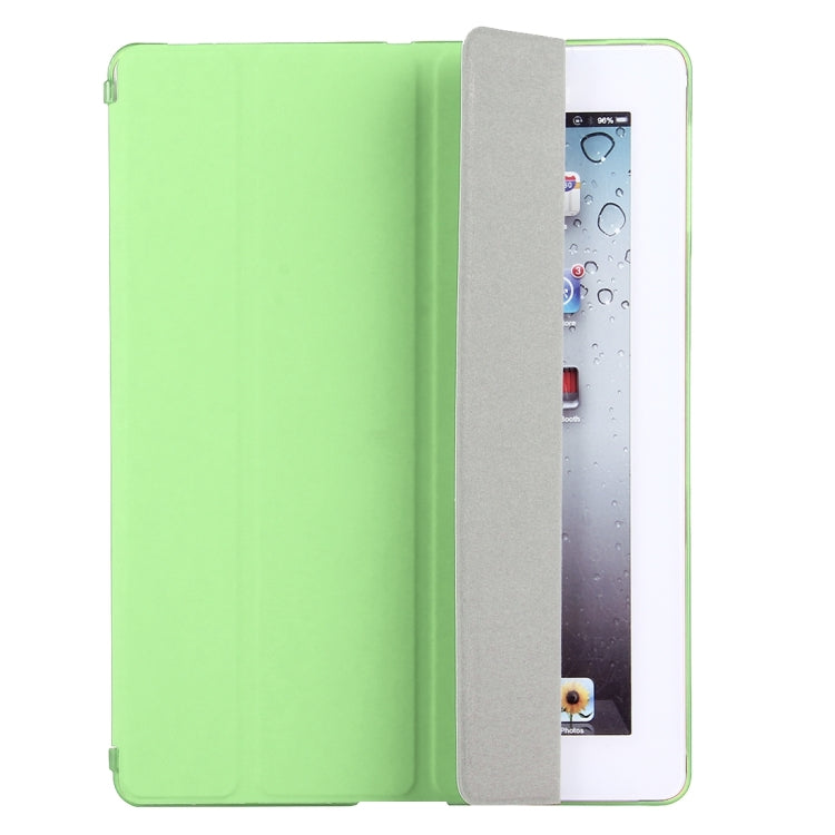 For iPad 4 / 3 / 2 Solid Color Horizontal Flip Leather Case with Holder & Sleep / Wake-up Function
