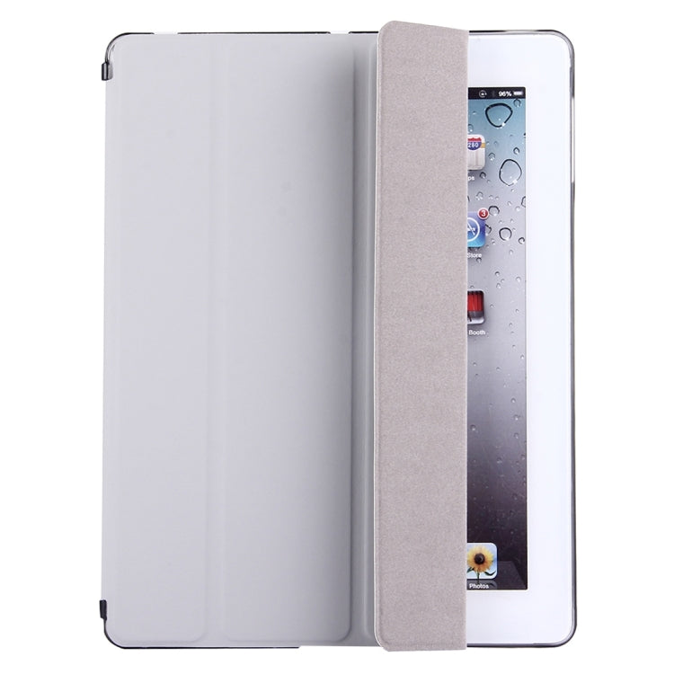 For iPad 4 / 3 / 2 Solid Color Horizontal Flip Leather Case with Holder & Sleep / Wake-up Function