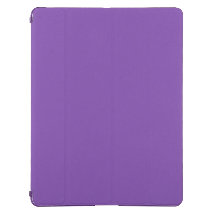 For iPad 4 / 3 / 2 Solid Color Horizontal Flip Leather Case with Holder & Sleep / Wake-up Function