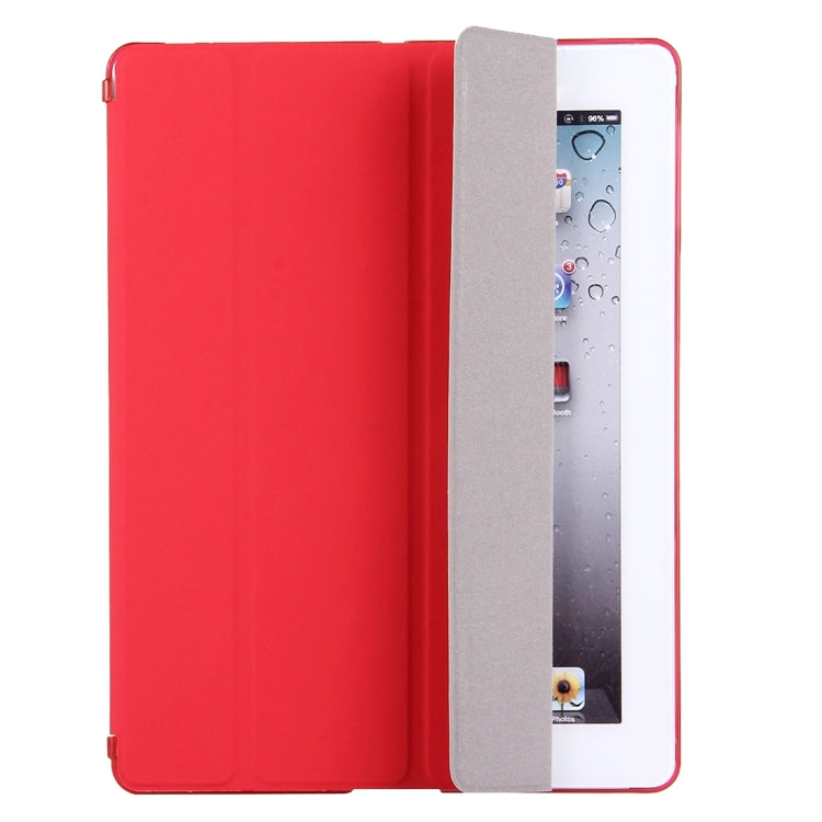 For iPad 4 / 3 / 2 Solid Color Horizontal Flip Leather Case with Holder & Sleep / Wake-up Function