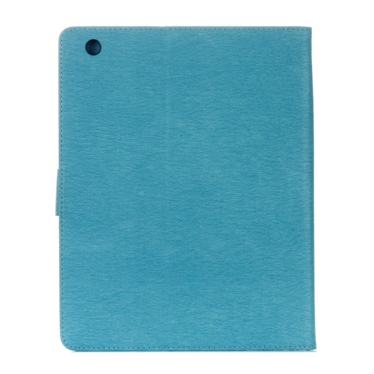 For iPad 4 Pressed Flowers Butterfly Pattern Horizontal Flip PU Leather Case with Magnetic Buckle & Holder & Card Slots & Wallet