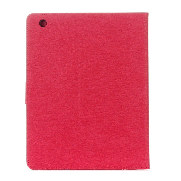 For iPad 4 Pressed Flowers Butterfly Pattern Horizontal Flip PU Leather Case with Magnetic Buckle & Holder & Card Slots & Wallet