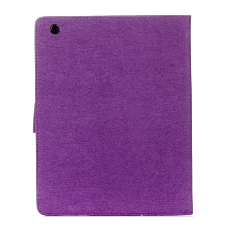 For iPad 4 Pressed Flowers Butterfly Pattern Horizontal Flip PU Leather Case with Magnetic Buckle & Holder & Card Slots & Wallet