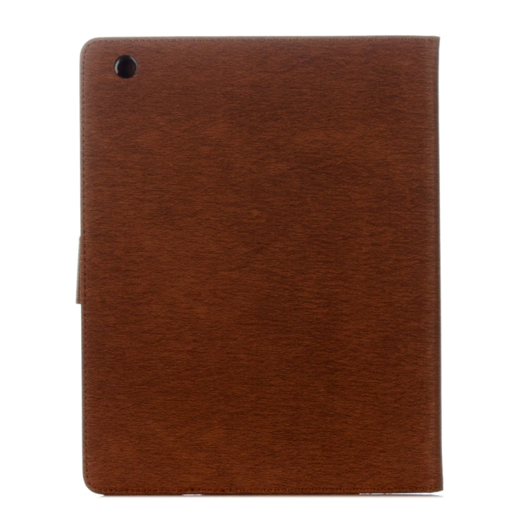 For iPad 4 Pressed Flowers Butterfly Pattern Horizontal Flip PU Leather Case with Magnetic Buckle & Holder & Card Slots & Wallet