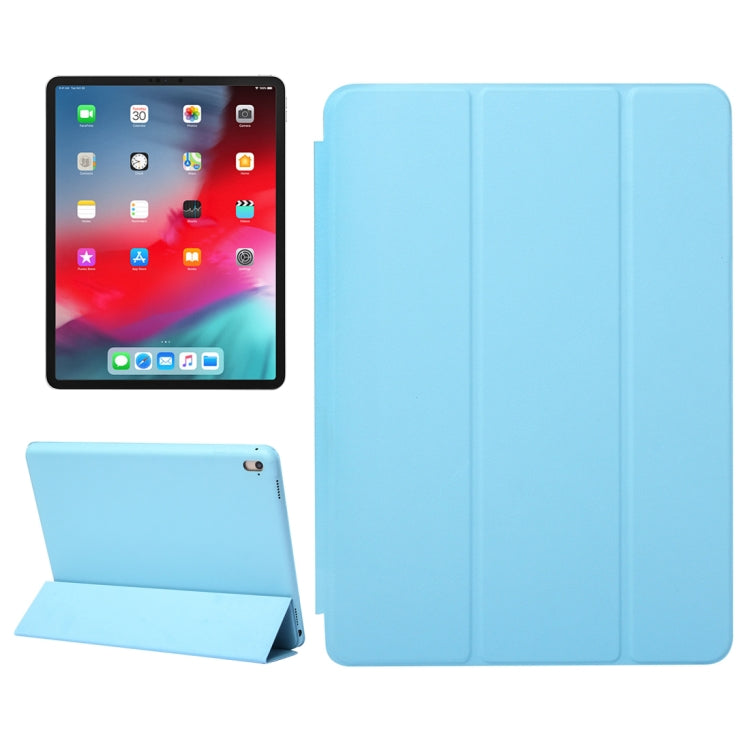 Horizontal Flip Solid Color Leather Case for iPad Pro 11 inch (2018), with Three-folding Holder & Wake-up / Sleep Function
