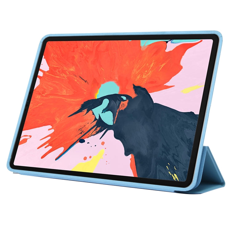 Horizontal Flip Solid Color Leather Case for iPad Pro 11 inch (2018), with Three-folding Holder & Wake-up / Sleep Function