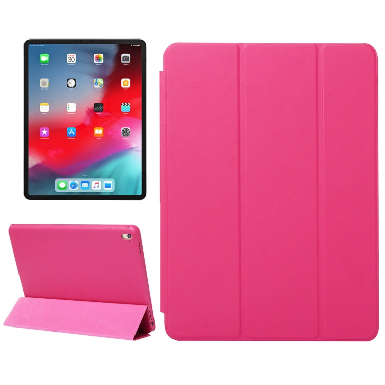 Horizontal Flip Solid Color Leather Case for iPad Pro 11 inch (2018), with Three-folding Holder & Wake-up / Sleep Function