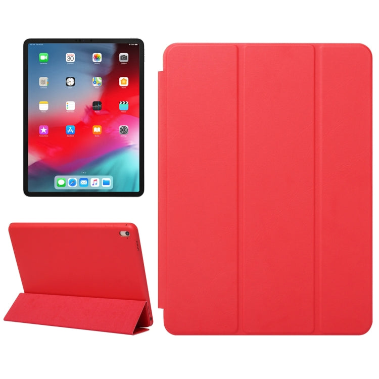 Horizontal Flip Solid Color Leather Case for iPad Pro 11 inch (2018), with Three-folding Holder & Wake-up / Sleep Function