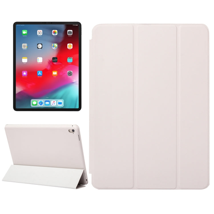 Horizontal Flip Solid Color Leather Case for iPad Pro 11 inch (2018), with Three-folding Holder & Wake-up / Sleep Function