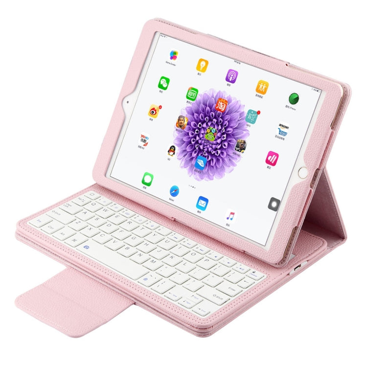 IP071 for iPad Pro 9.7 inch / iPad Air 2 / iPad Air /iPad 9.7 (2018) & iPad 9.7 (2017) Separable ABS Bluetooth Keyboard + Litchi Texture Horizontal Flip Leather Tablet Case with Holder