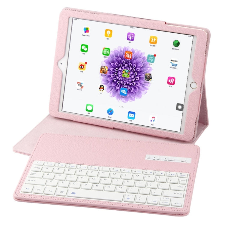 IP071 for iPad Pro 9.7 inch / iPad Air 2 / iPad Air /iPad 9.7 (2018) & iPad 9.7 (2017) Separable ABS Bluetooth Keyboard + Litchi Texture Horizontal Flip Leather Tablet Case with Holder