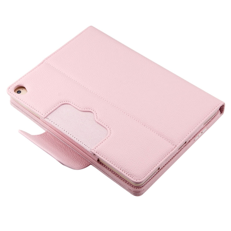 IP071 for iPad Pro 9.7 inch / iPad Air 2 / iPad Air /iPad 9.7 (2018) & iPad 9.7 (2017) Separable ABS Bluetooth Keyboard + Litchi Texture Horizontal Flip Leather Tablet Case with Holder
