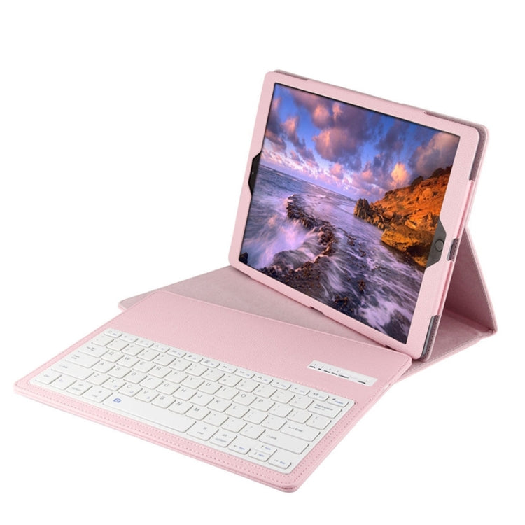 IP081 For iPad Pro 12.9 inch (2017) / iPad Pro 12.9 inch (2015) Separable Litchi Texture Horizontal Flip Leather Tablet Case + Bluetooth Keyboard with Holder