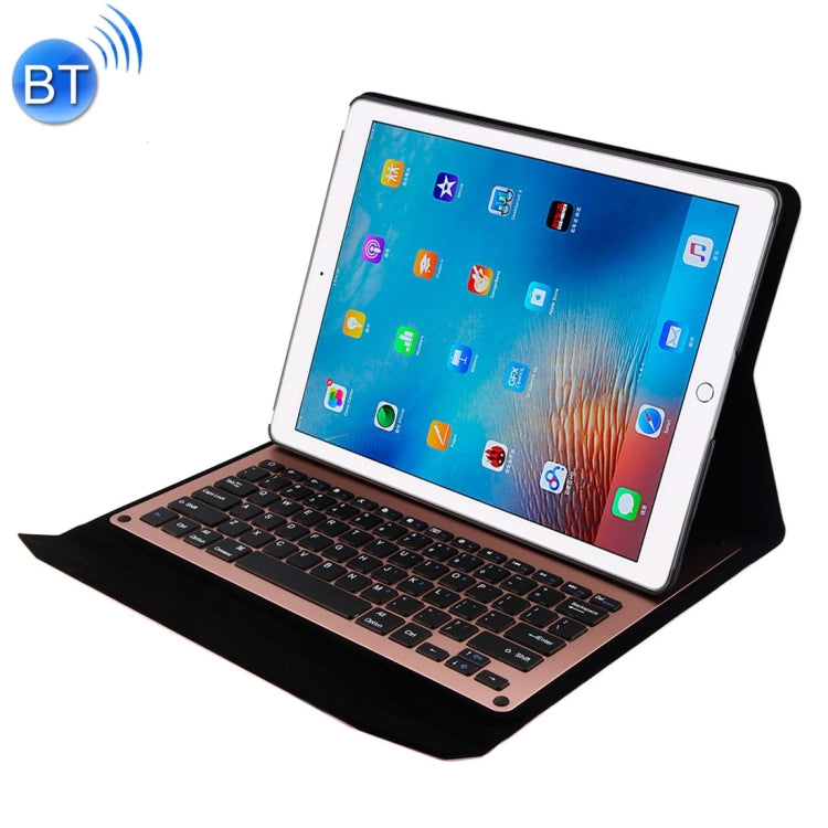 1098 For iPad Pro 12.9 inch Horizontal Flip Leather Tablet Case + Bluetooth Keyboard with Holder