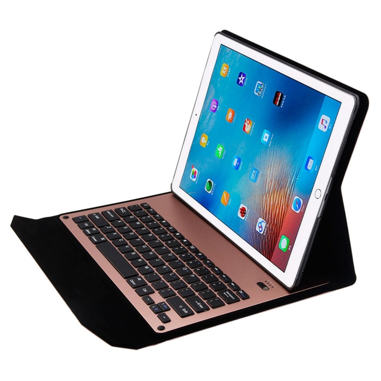 1098 For iPad Pro 12.9 inch Horizontal Flip Leather Tablet Case + Bluetooth Keyboard with Holder