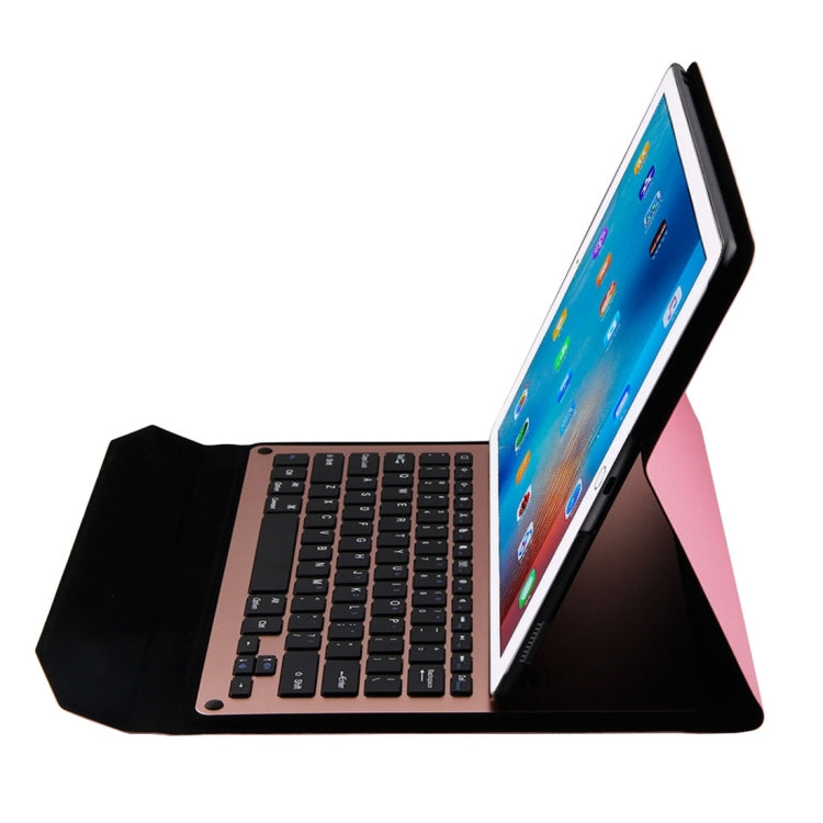 1098 For iPad Pro 12.9 inch Horizontal Flip Leather Tablet Case + Bluetooth Keyboard with Holder