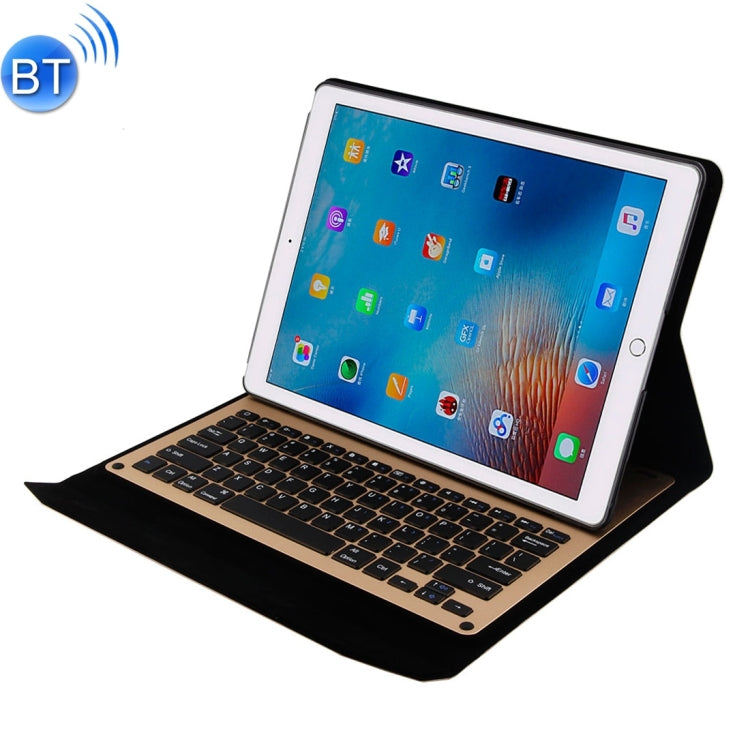 1098 For iPad Pro 12.9 inch Horizontal Flip Leather Tablet Case + Bluetooth Keyboard with Holder