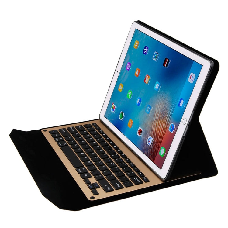 1098 For iPad Pro 12.9 inch Horizontal Flip Leather Tablet Case + Bluetooth Keyboard with Holder