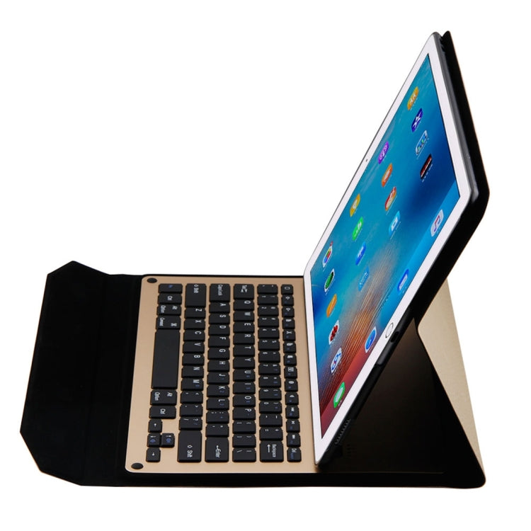 1098 For iPad Pro 12.9 inch Horizontal Flip Leather Tablet Case + Bluetooth Keyboard with Holder
