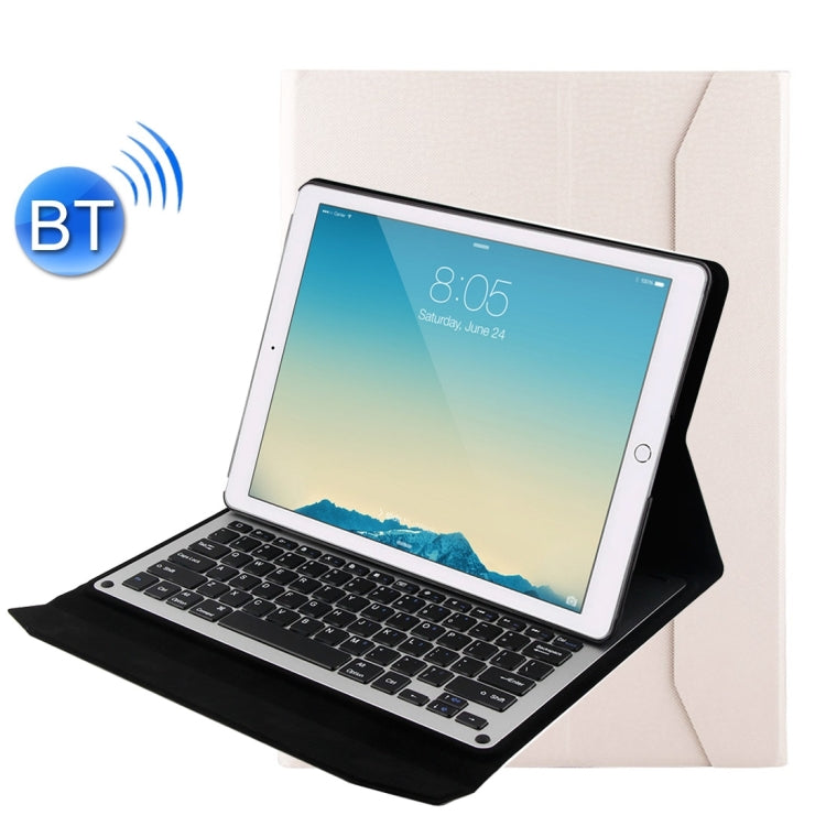 1098 For iPad Pro 12.9 inch Horizontal Flip Leather Tablet Case + Bluetooth Keyboard with Holder
