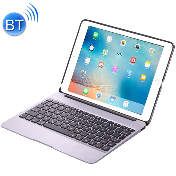 F06 for iPad Pro 9.7 inch / iPad Air 2 Portable Foldable Aluminium Alloy Wireless Bluetooth Backlight Keyboard
