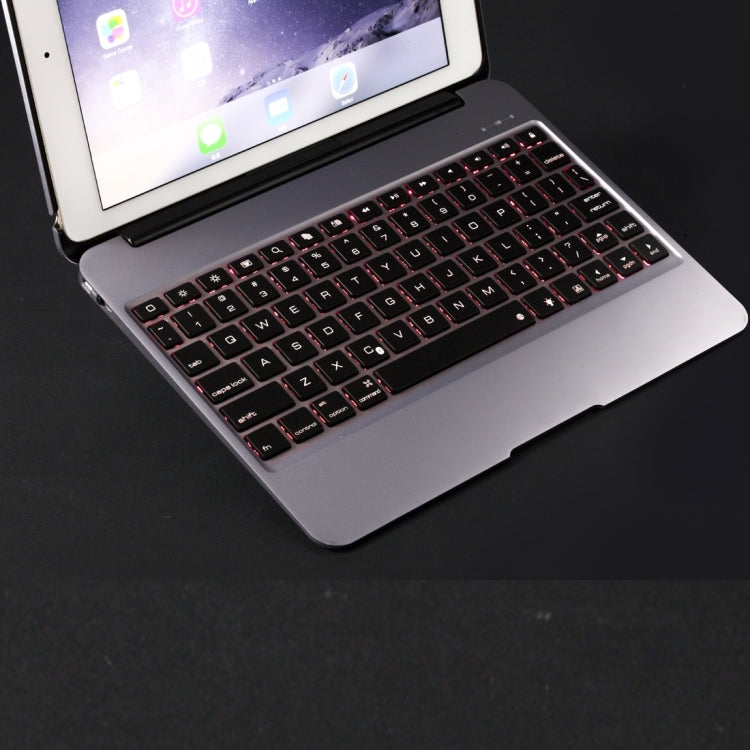 F06 for iPad Pro 9.7 inch / iPad Air 2 Portable Foldable Aluminium Alloy Wireless Bluetooth Backlight Keyboard