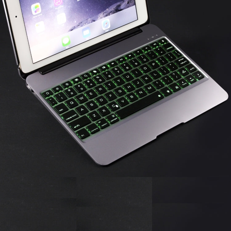 F06 for iPad Pro 9.7 inch / iPad Air 2 Portable Foldable Aluminium Alloy Wireless Bluetooth Backlight Keyboard