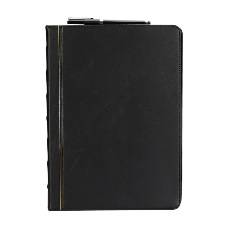 Bible Style Business Horizontal Flip Leather Case for iPad Pro 12.9 (2017) & Pro 12.9 (2015), with Card Slots & Pen Slots & Photo Frame & Holder