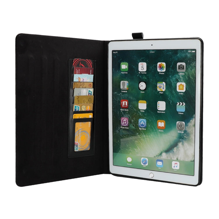 Bible Style Business Horizontal Flip Leather Case for iPad Pro 12.9 (2017) & Pro 12.9 (2015), with Card Slots & Pen Slots & Photo Frame & Holder