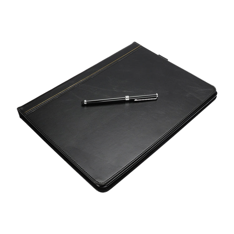 Bible Style Business Horizontal Flip Leather Case for iPad Pro 12.9 (2017) & Pro 12.9 (2015), with Card Slots & Pen Slots & Photo Frame & Holder