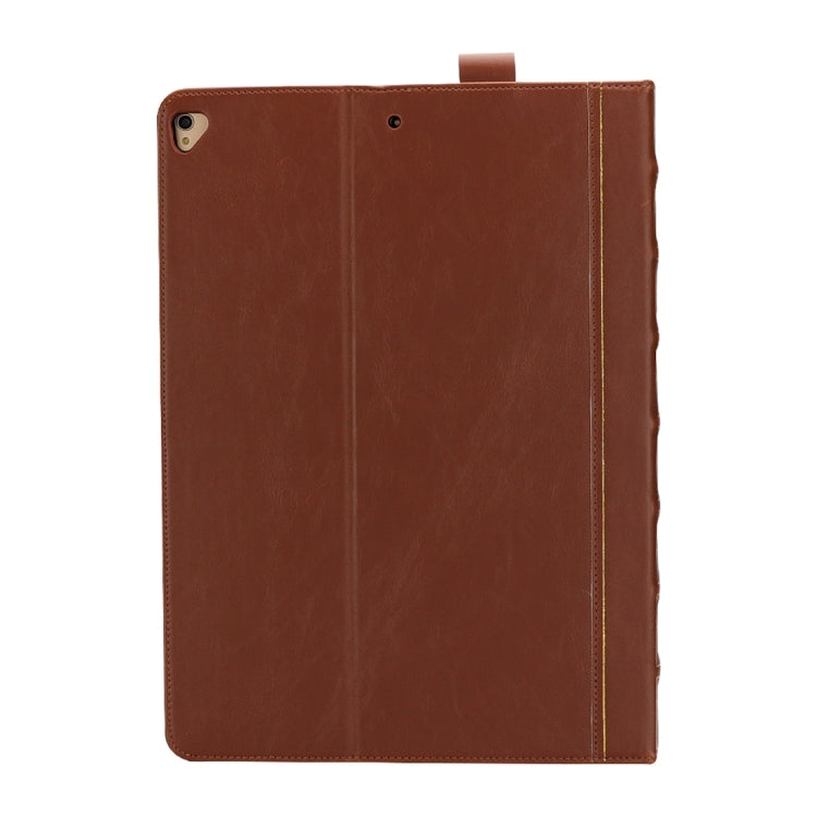 Bible Style Business Horizontal Flip Leather Case for iPad Pro 12.9 (2017) & Pro 12.9 (2015), with Card Slots & Pen Slots & Photo Frame & Holder