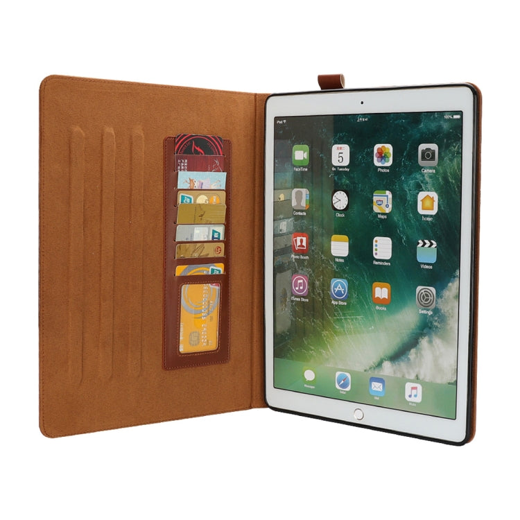 Bible Style Business Horizontal Flip Leather Case for iPad Pro 12.9 (2017) & Pro 12.9 (2015), with Card Slots & Pen Slots & Photo Frame & Holder