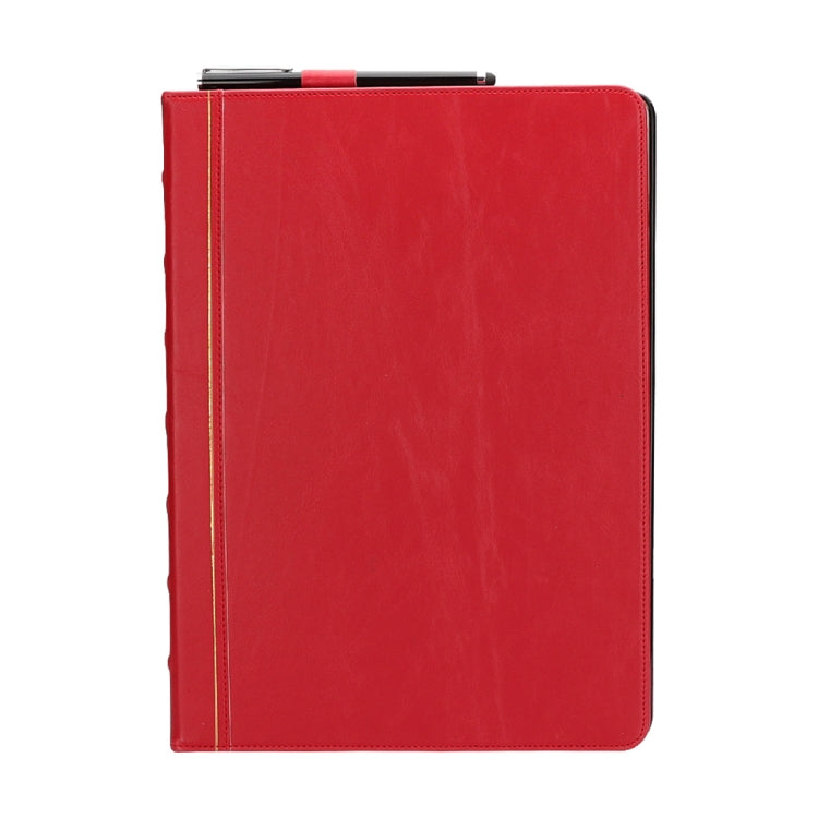 Bible Style Business Horizontal Flip Leather Case for iPad Pro 12.9 (2017) & Pro 12.9 (2015), with Card Slots & Pen Slots & Photo Frame & Holder