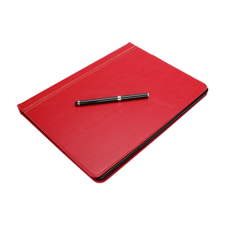 Bible Style Business Horizontal Flip Leather Case for iPad Pro 12.9 (2017) & Pro 12.9 (2015), with Card Slots & Pen Slots & Photo Frame & Holder